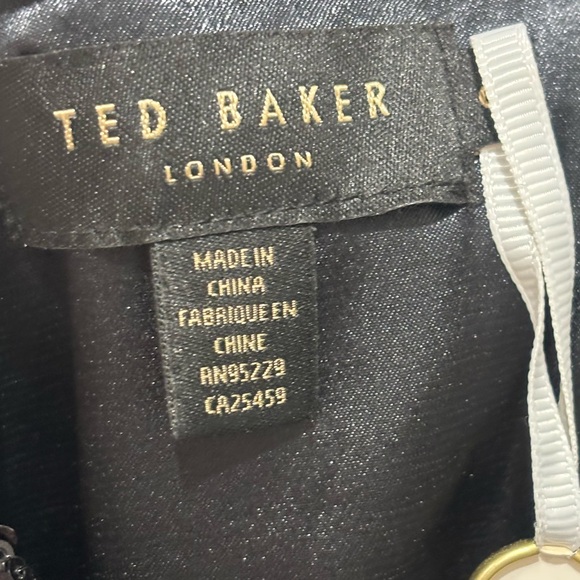 TED BAKER London, Size 2, Elegant Black Sequin Dress - Picture 8 of 9